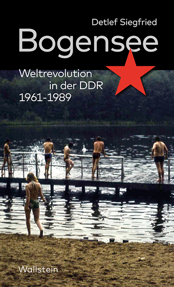 Buchcover mit Rotem Stern und badenden FDJ-Studierenden am Bogensee